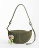 ASOS DESIGN ASOS DESIGN suede sling crossbody bag in khaki-Green - 2