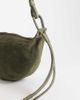 ASOS DESIGN ASOS DESIGN suede sling crossbody bag in khaki-Green - 3