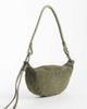 ASOS DESIGN ASOS DESIGN suede sling crossbody bag in khaki-Green - 4
