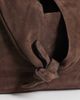 ASOS DESIGN ASOS DESIGN suede tote bag in chocolate with knot detail handle-Brown - 3