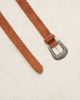 ASOS DESIGN ASOS DESIGN suede waist and hip jeans belt in tan with stitch edge detailing-Brown - 2