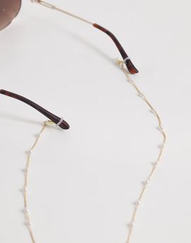 ASOS DESIGN ASOS DESIGN sunglasses chain with faux-pearl station design in gold tone