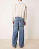 ASOS DESIGN ASOS DESIGN super baggy jeans in mid wash blue with embroidered back pocket - 2