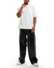 ASOS DESIGN ASOS DESIGN super baggy pants in black faux leather - 2