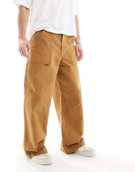ASOS DESIGN ASOS DESIGN super baggy pants in tan with back pocket detail-Brown