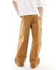 ASOS DESIGN ASOS DESIGN super baggy pants in tan with back pocket detail-Brown - 2