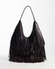 ASOS DESIGN ASOS DESIGN super fringe scoop tote in chocolate-No color - 3