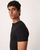 ASOS DESIGN ASOS DESIGN super heavyweight muscle fit t-shirt with henley neck in black rib knit - 4