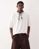 ASOS DESIGN ASOS DESIGN super heavyweight oversized T-shirt in cream waffle-White - 1
