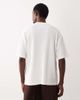 ASOS DESIGN ASOS DESIGN super heavyweight oversized T-shirt in cream waffle-White - 3