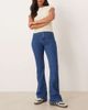 ASOS DESIGN ASOS DESIGN super high waist flare jeans with comfort stretch in mid blue - 1