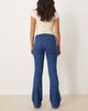 ASOS DESIGN ASOS DESIGN super high waist flare jeans with comfort stretch in mid blue - 2