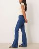 ASOS DESIGN ASOS DESIGN super high waist flare jeans with comfort stretch in mid blue - 3