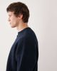 ASOS DESIGN ASOS DESIGN super oversized knit henley neck sweater in navy - 3