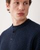 ASOS DESIGN ASOS DESIGN super oversized knit henley neck sweater in navy - 4