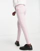 ASOS DESIGN ASOS DESIGN super skinny tuxedo suit pants in pastel pink - 3