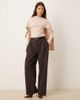 ASOS DESIGN ASOS DESIGN super soft scarf draped top in cream-White - 2