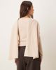 ASOS DESIGN ASOS DESIGN super soft scarf draped top in cream-White - 3