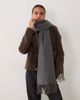 ASOS DESIGN ASOS DESIGN super soft scarf in charcoal gray - 1