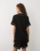 ASOS DESIGN ASOS DESIGN super soft short sleeve shirt and shorts pajama set in black - 4