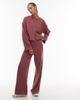 ASOS DESIGN ASOS DESIGN Supersoft button up cardigan with turn up cuff in dark rose - part of a set-Red - 2