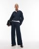 ASOS DESIGN ASOS DESIGN Supersoft button up cardigan with turn up cuff in navy - part of a set - 2