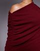 ASOS DESIGN ASOS DESIGN supersoft cape overlay mini dress in burgundy-Red - 3