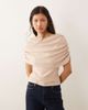 ASOS DESIGN ASOS DESIGN supersoft cape top in cream-White - 2