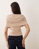 ASOS DESIGN ASOS DESIGN supersoft cape top in cream-White - 4