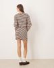 ASOS DESIGN ASOS DESIGN Supersoft mini skirt in pink & khaki stripe - part of a set-Brown - 4