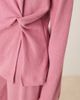 ASOS DESIGN ASOS DESIGN supersoft off shoulder knot detail long sleeve top in pink - 4