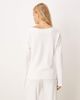 ASOS DESIGN ASOS DESIGN Supersoft off shoulder knot detail long sleeve top in winter white - 3