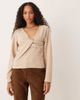 ASOS DESIGN ASOS DESIGN Supersoft one shoulder twist detail top in light taupe-Neutral - 1