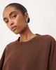 ASOS DESIGN ASOS DESIGN Supersoft oversized cape T-shirt in chocolate-Multi - 3