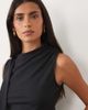 ASOS DESIGN ASOS DESIGN supersoft tie neck scarf top in black - 3
