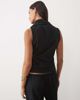 ASOS DESIGN ASOS DESIGN supersoft tie neck scarf top in black - 4