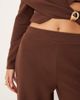 ASOS DESIGN ASOS DESIGN Supersoft wide leg pants in dark chocolate - part of a set-Brown - 4