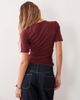 ASOS DESIGN ASOS DESIGN supersoft wrap tie top in burgundy-RED - 4