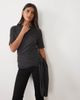 ASOS DESIGN ASOS DESIGN supersoft wrap tie top in charcoal-Gray - 2