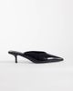 ASOS DESIGN ASOS DESIGN Surprise pointed kitten heeled mules in black - 1