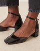 ASOS DESIGN ASOS DESIGN Sweet mid block heel shoes in black patent - 2