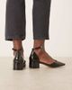 ASOS DESIGN ASOS DESIGN Sweet mid block heel shoes in black patent - 4