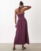 ASOS DESIGN ASOS DESIGN sweetheart neck shirred midaxi dress in purple-Multi - 4