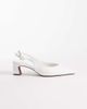 ASOS DESIGN ASOS DESIGN Swift slingback block heeled shoes in white raffia - 1