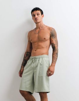 ASOS DESIGN ASOS DESIGN swim shorts in long length in sage green
