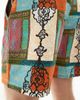 ASOS DESIGN ASOS DESIGN swim shorts in mid length in bright patchwork print-Red - 3
