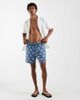 ASOS DESIGN ASOS DESIGN swim shorts in mid length with holiday print in blue - 2