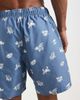 ASOS DESIGN ASOS DESIGN swim shorts in mid length with holiday print in blue - 3