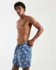 ASOS DESIGN ASOS DESIGN swim shorts in mid length with holiday print in blue - 4