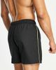 ASOS DESIGN ASOS DESIGN swim shorts in mid length with piping in black - 4